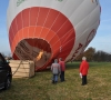 Aufbau des Ballons in Oyten