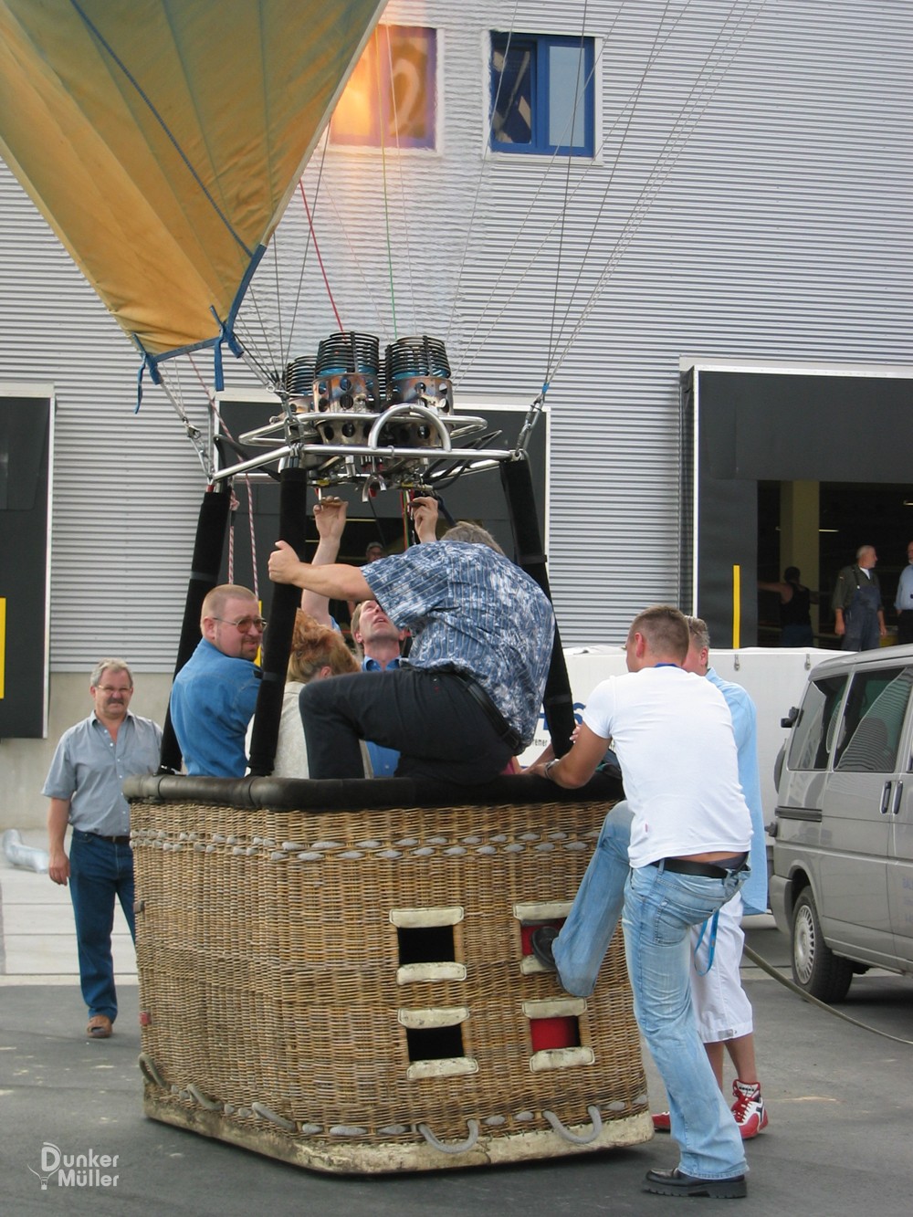 Einstieg in den Ballon