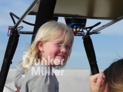 Ballonfahrt Vater , Mutter Kind