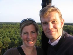 Heiratsantrag im Ballon