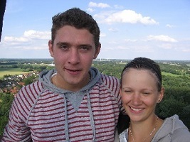 Heißluftballon für zwei Heiratsantrag