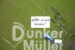 Heiratsantrag in der Höhe Rotenburg Bremen Hamburg Norddeutschland Niedersachsen Heiratsantrag in der Höhe